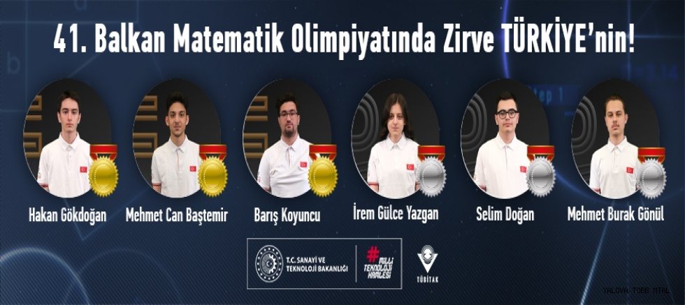 41. Balkan Matematik Olimpiyatında Zirve Türkiye’nin