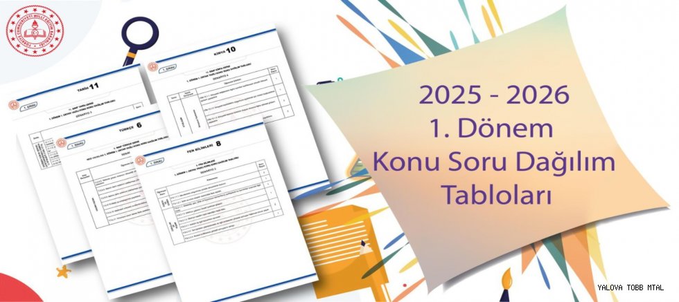 Birinci Dönem Ortak Yazılı Sınavlara Yönelik 