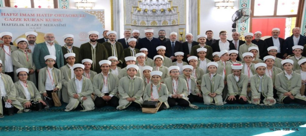 Yalova'da Hafızlık İcazet Merasimi Gerçekleştirildi