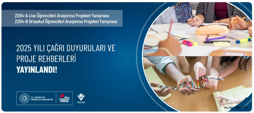 TÜBİTAK Ortaokul ve Lise Öğrencileri Araştırma Proje Yarışmaları 2025 Yılı Çağrı Duyuruları ve Proje Rehberleri Yayınlandı