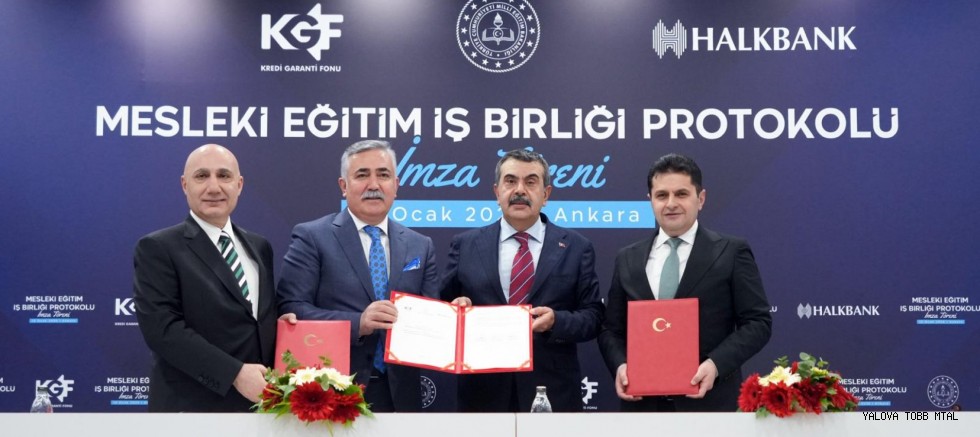 Meslek Lisesi Mezunu Gençlerin İstihdamını Desteklemeye Yönelik Protokol, İmzalandı