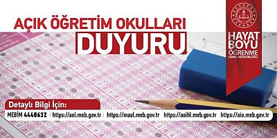 Açık Öğretim Okulları 3. Dönem Kayıt Yenileme İşlemleri Başladı