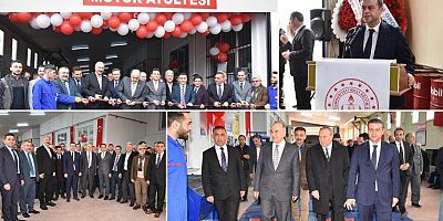 ÇİFTLİKKÖY MESLEKİ VE TEKNİK ANADOLU LİSESİ MOTORLU ARAÇLAR TEKNOLOJİSİ ATÖLYESİ AÇILDI