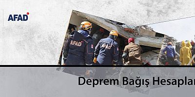 Deprem Bağış Hesapları