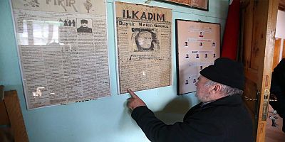 İlkokul Öğrencilerinin 87 Yıl Önce Hazırladığı Duvar Gazeteleri, Köyün Tarihine Işık Tutuyor