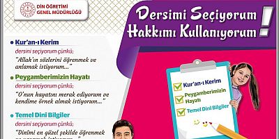 Kur'an-ı Kerim, Peygamberimizin Hayatı ve Temel Dinî Bilgiler Derslerini Seçme Zamanı!