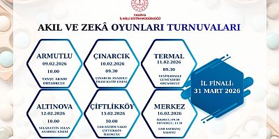 Yalova’da Akıl ve Zekâ Oyunları Turnuvaları Başlıyor