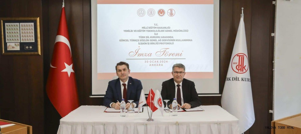 Türk Dil Kurumu ve YEĞİTEK Genel Müdürlüğü İş Birliğiyle Güncel Türkçe Sözlük EBA'ya Kazandırılıyor